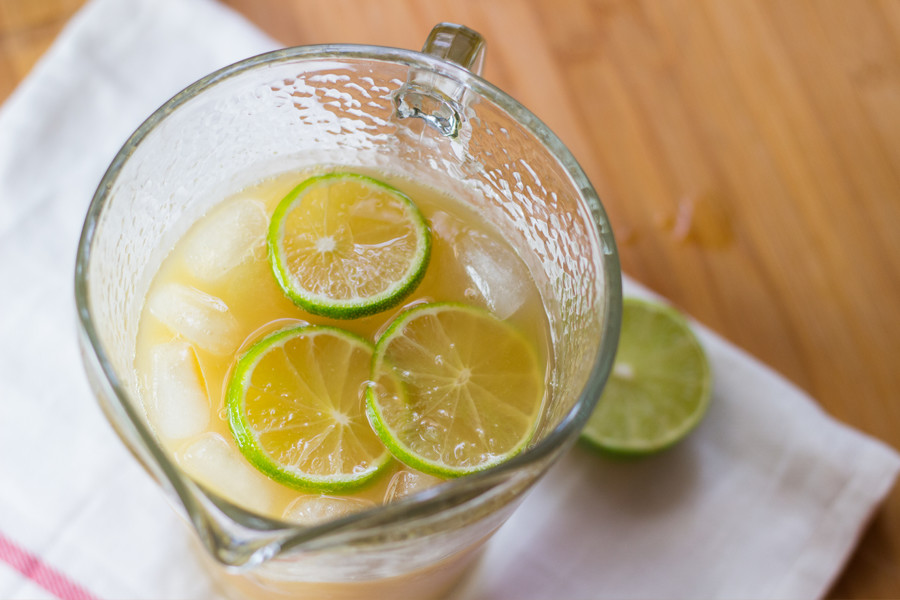 If you buy ginger beer in a can, you're missing out. This apple ginger beer recipe has fresh ginger, apple, lime and a little sugar. Perfect way to warm up.
