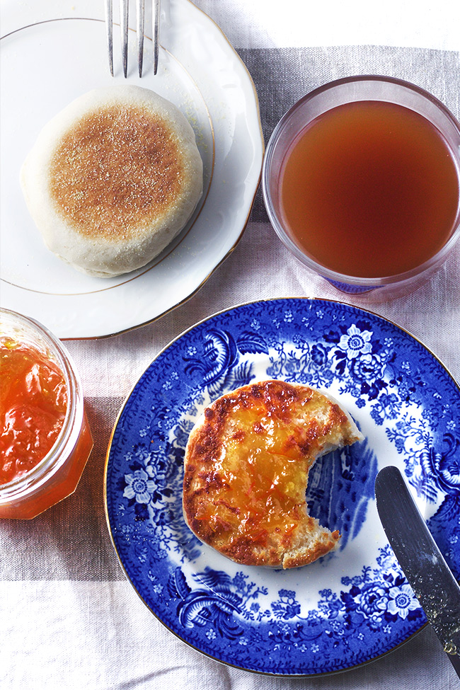 These easy homemade english muffins are soft and chewy, when you toast them with butter and your favorite jam. Have one just isn't an option.