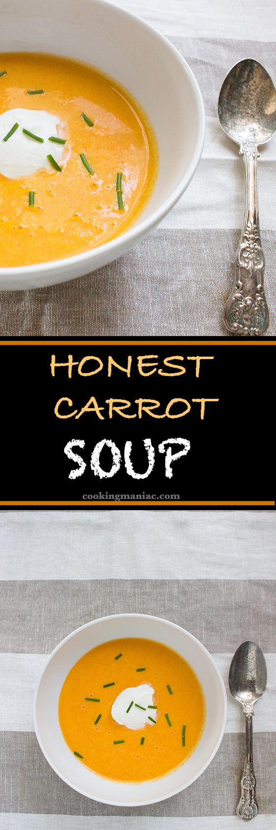 Honest Carrot Ginger Soup- A bowl of this flavorful honest carrot ginger soup can give your mood and energy the lift it needs.