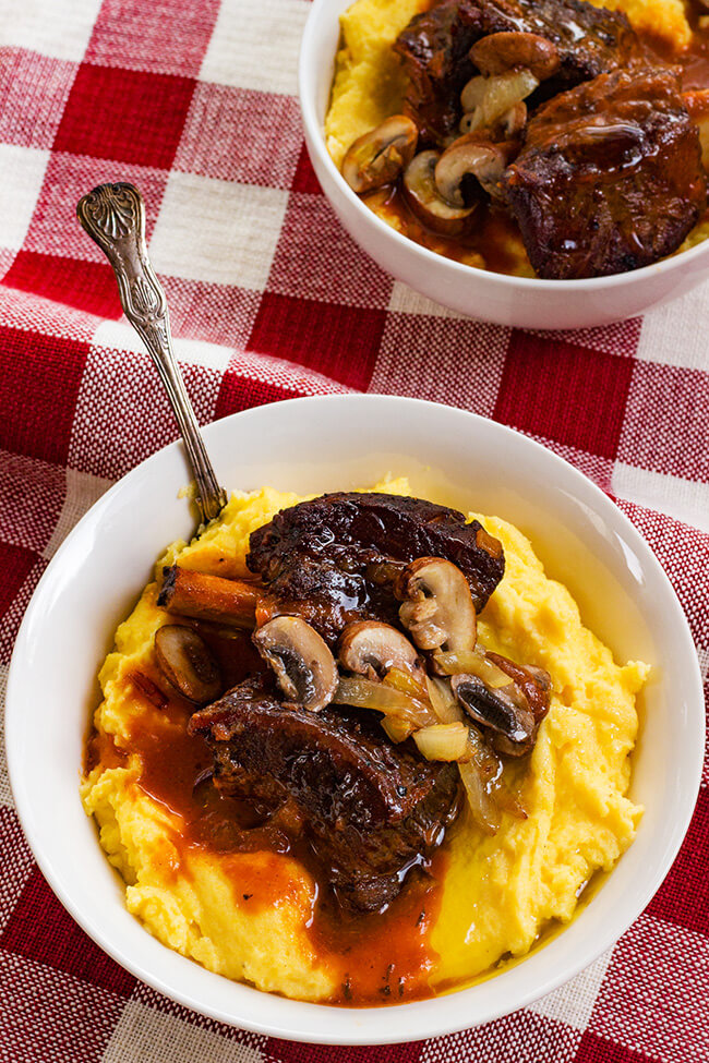 This slow cooker short ribs recipe is so easy to make and full of rich flavors. And did I mention it is basically a toss and go recipe. Win win win! 