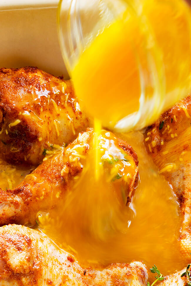 This Mango coconut habanero sauce is the perfect balance of spicy, sweet and tangy for this super easy chicken recipe.