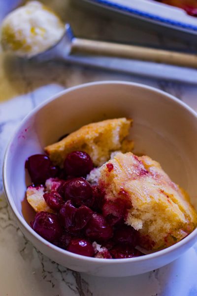 Anytime Cherry Cobbler - Cooking Maniac