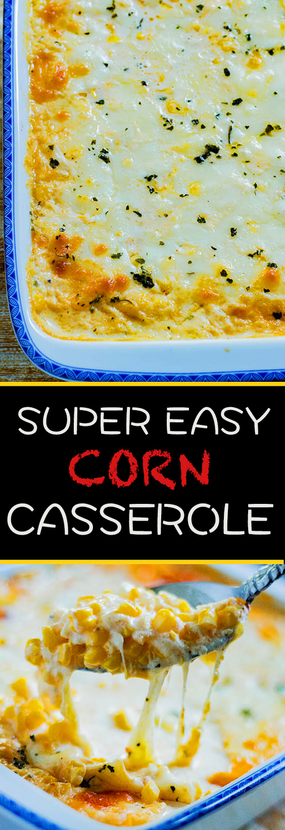 This 4 Ingredient Corn Casserole recipe is so good you'll want to scrape the dish clean to get every last bit. It has fresh corn with cream & tangy cheese.