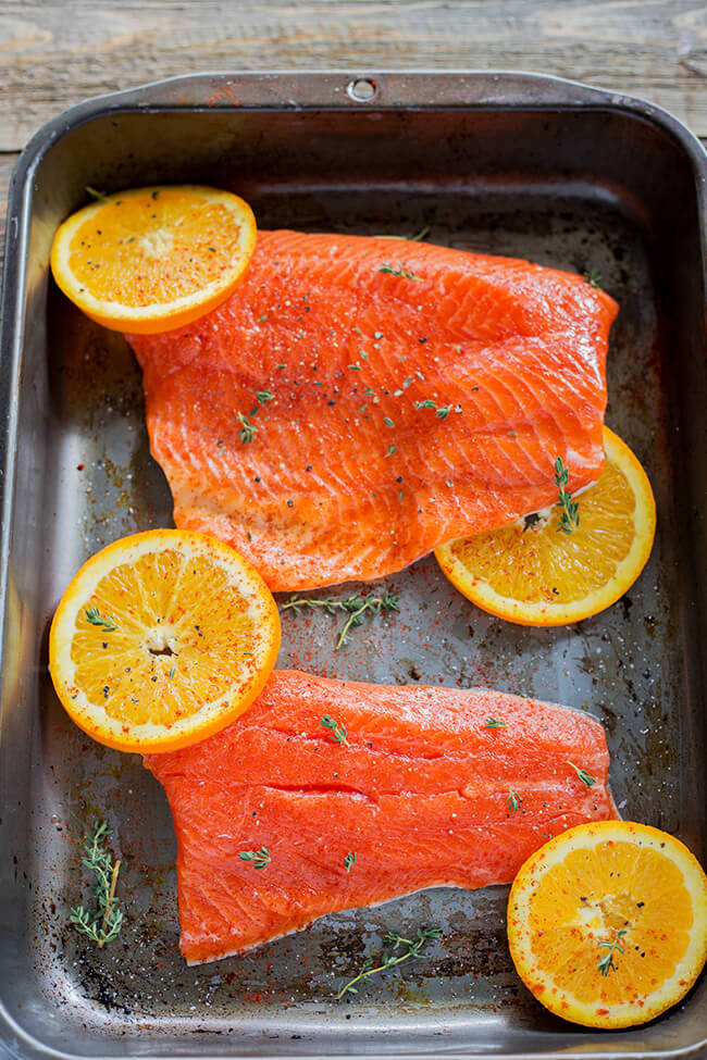 This recipe has a naturally sweet and super flavorful glaze that helps to create this super easy Orange Sesame Salmon. So super easy and simple to prepare- oh and it is ready in under 30 minutes!